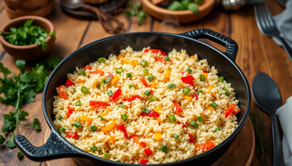 cast iron skillet for pepper rice