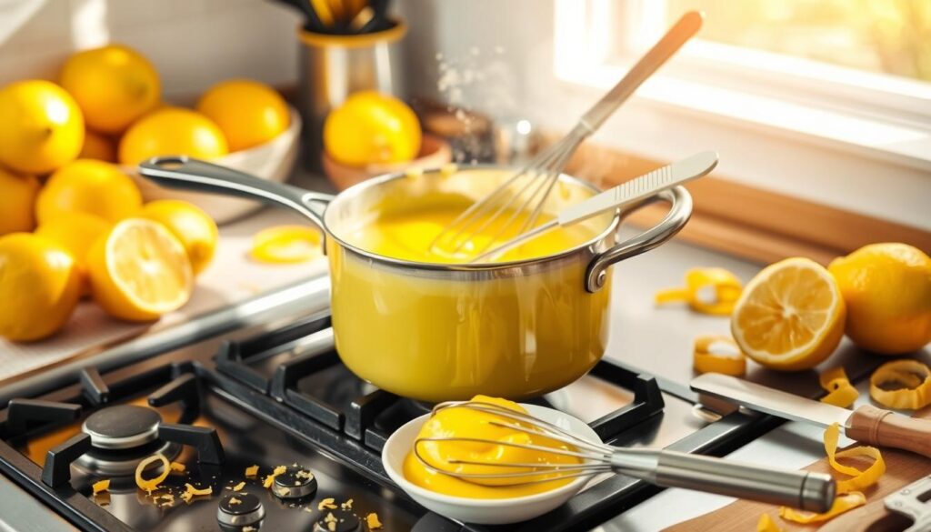 Lemon Curd Cooking