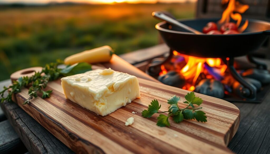 Outdoor cooking butter