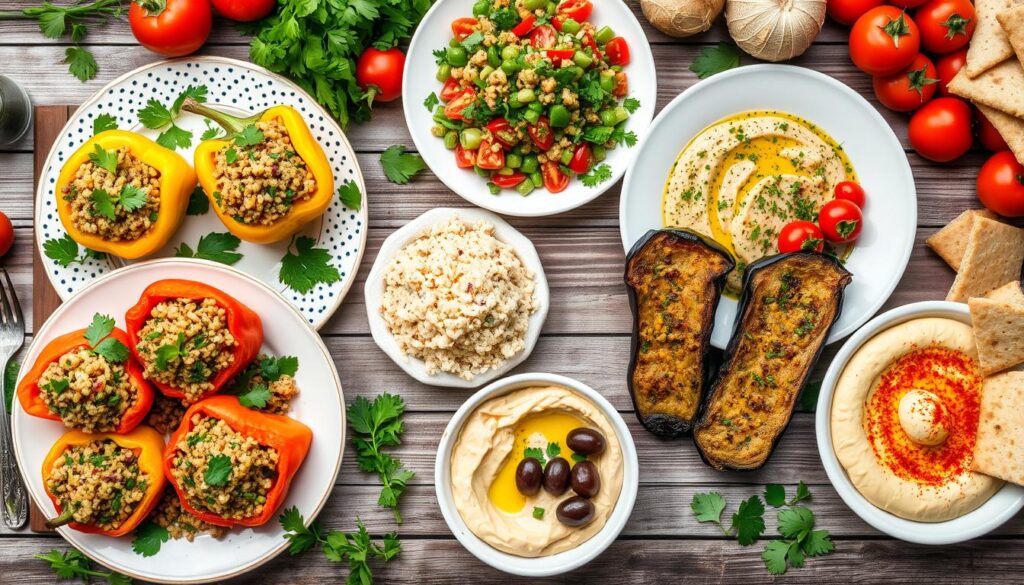 Vegetarian Mediterranean Meal