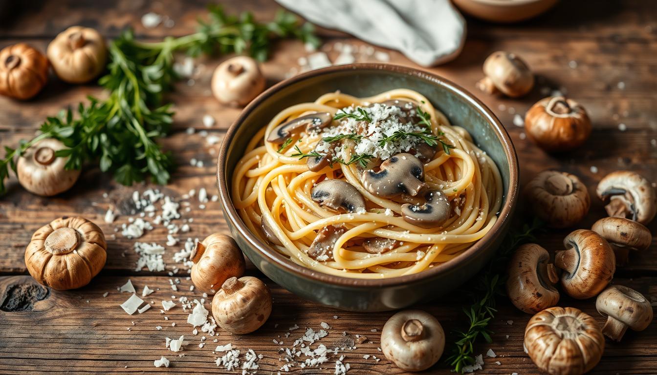 creamy mushroom pasta recipe