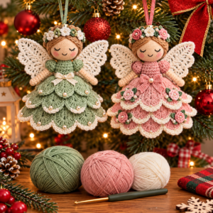 Crochet Christmas Angel Ornaments – Homirecipes
